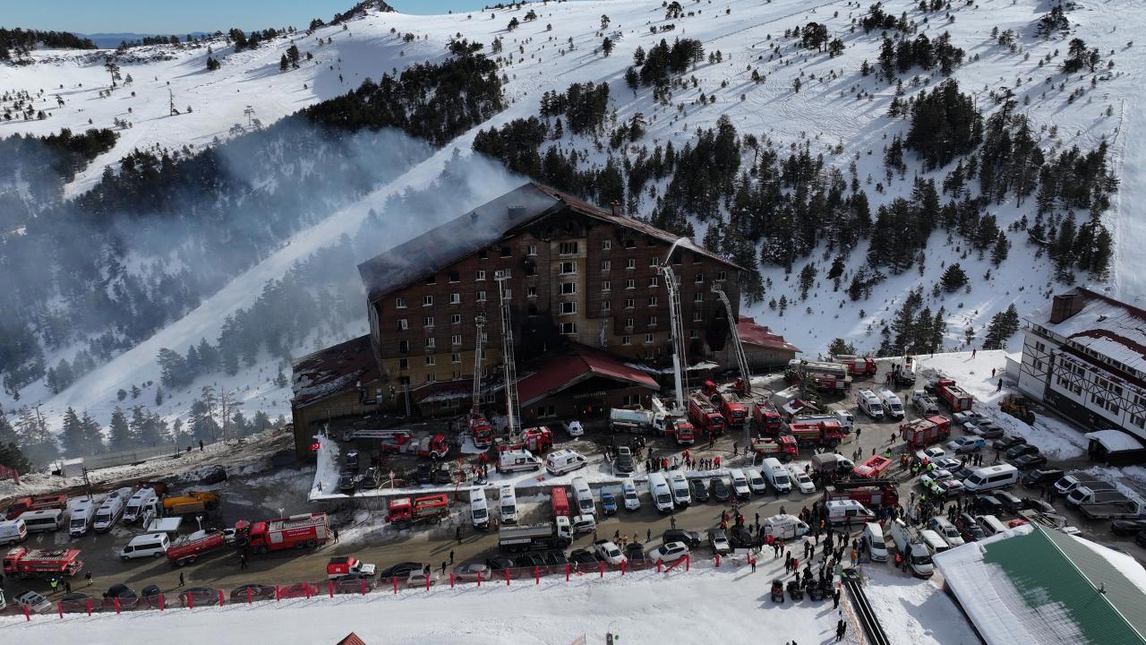 Kartalkaya'daki Oteli Yakmakla Suçlanan 6 Kişi Tutuklandı