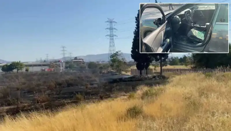 İzmir'deki Otluk Alandaki Yangın, AVM Otoparkını Tehdit Etti!